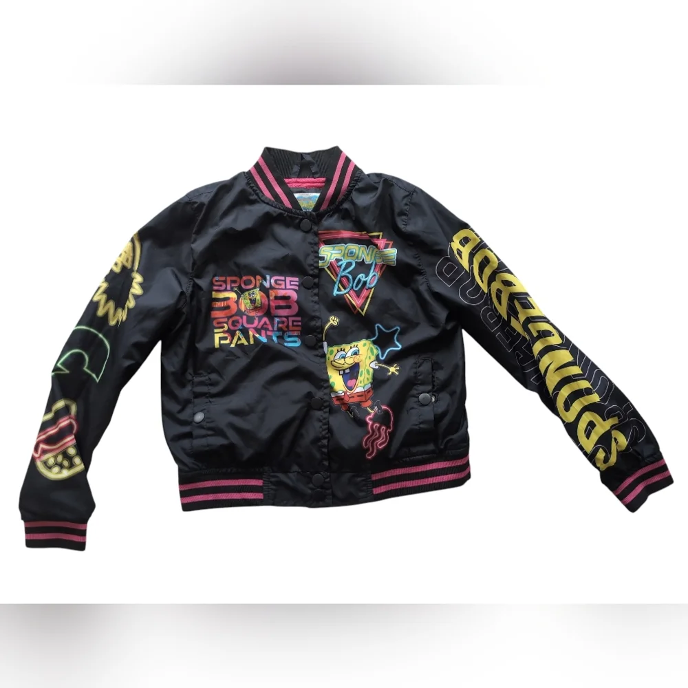 SpongeBob SquarePants kids jacket 2024 Viacom youth 10/12 Nickelodeon